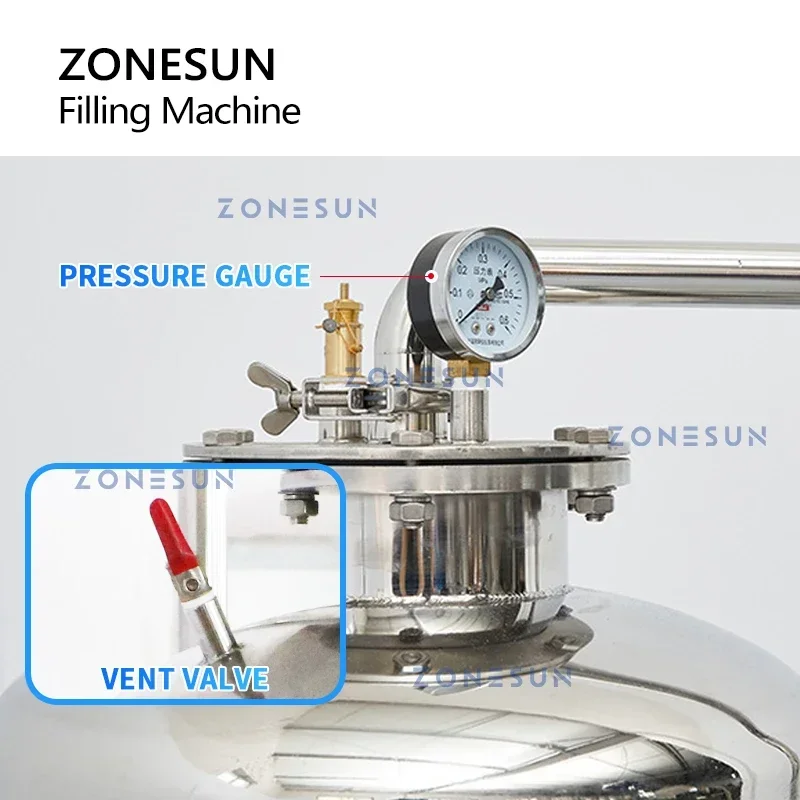 Wine To Beer - ZONESUN المشروبات الغازية آلة تعبئة Isobaric