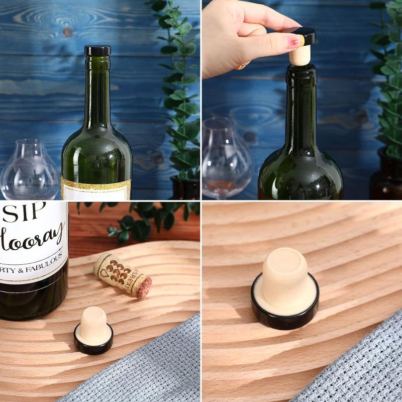 10 قطع من سدادات زجاجات النبيذ - مراجعة Wine Beer Tasting وسعره